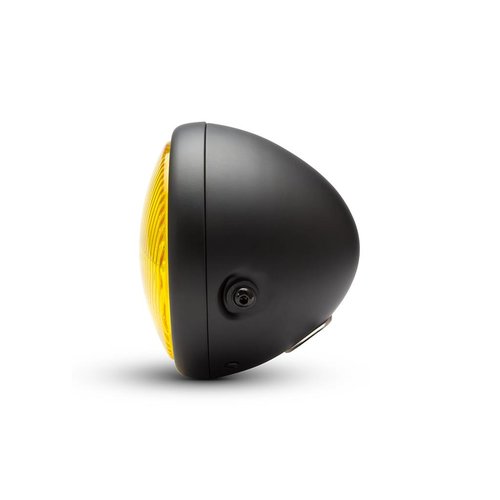 7 "Classic Matt Black Scheinwerfer - Gelbe Linse