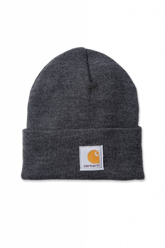 Carhartt Acrylic Watch Beanie COAL HEATHER - CafeRacerWebshop.com