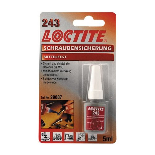 Loctite 243 Blauw Borgmiddel 5CC