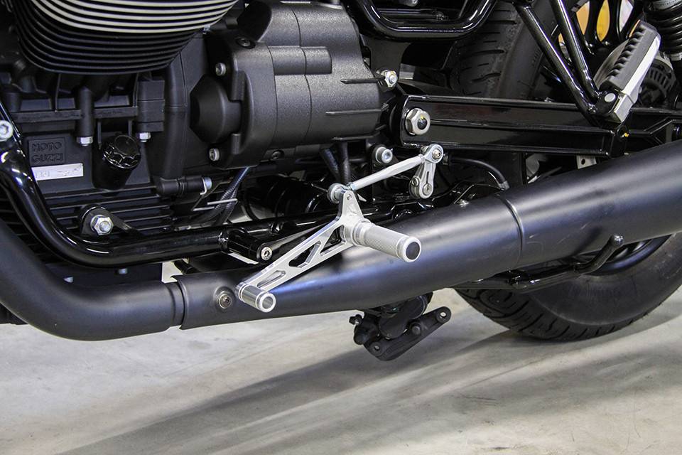 LSL Rear Set MOTO GUZZI V9 Bobber 16 silver