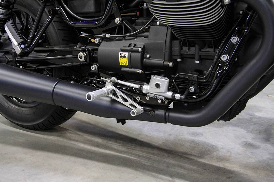 LSL Rear Set MOTO GUZZI V9 Bobber 16 silver