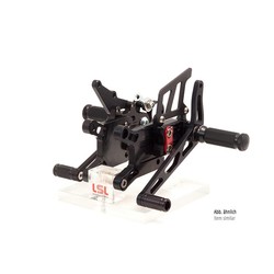 2-gats rearset BMW S1000RR 17-montagedeel zwart