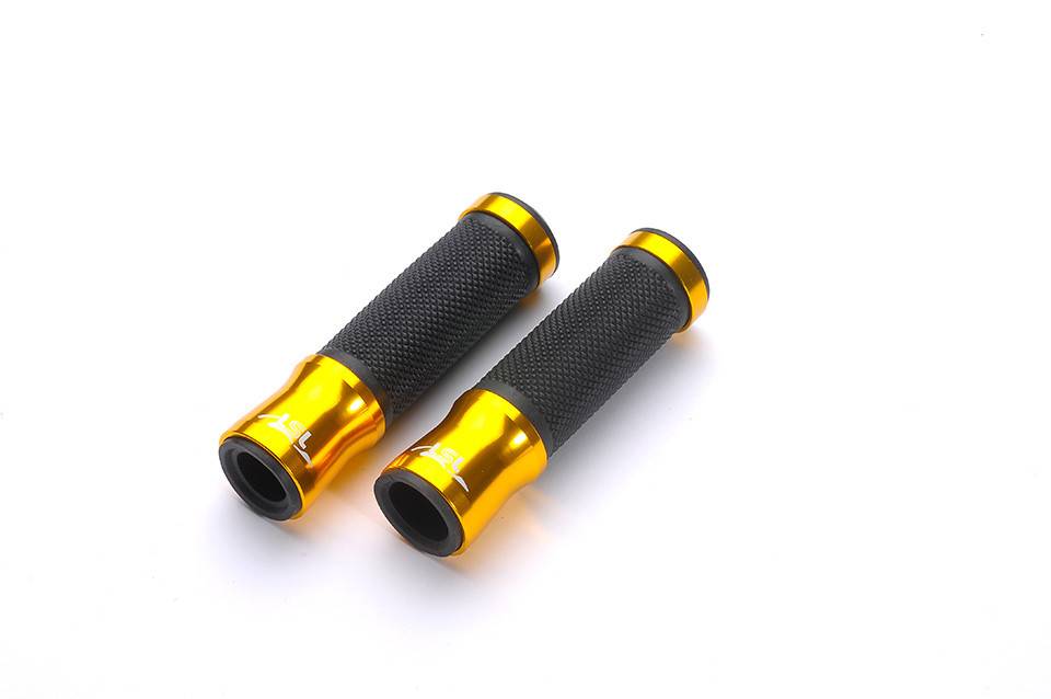 LSL Handlebar grips aluminiumrubber, 125 mm, gold