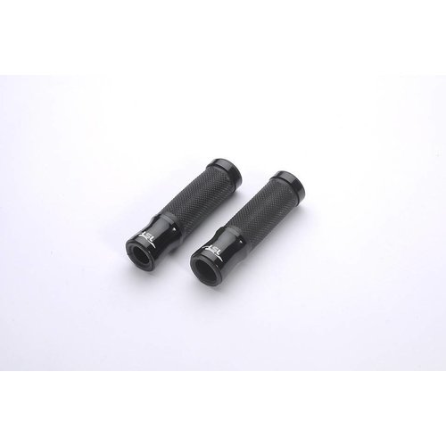 LSL Handlebar grips aluminium-rubber, 125 mm, black