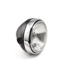 Scrambler Head Light, zwart / chroom