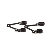 Long headlight bracket with turn signal holder