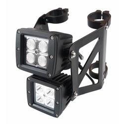 Dubbel gestapelde Square Streetfighter LED-koplampenset