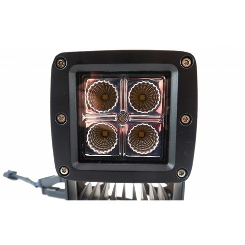 Dual Stacked Square Streetfighter LED Headlight Set