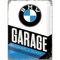 BMW Garage 40X30 Plaque en étain