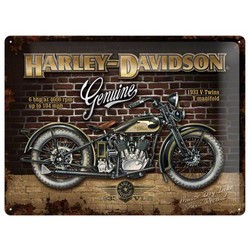 H-D Brick Wall 40x30 Reclame bord