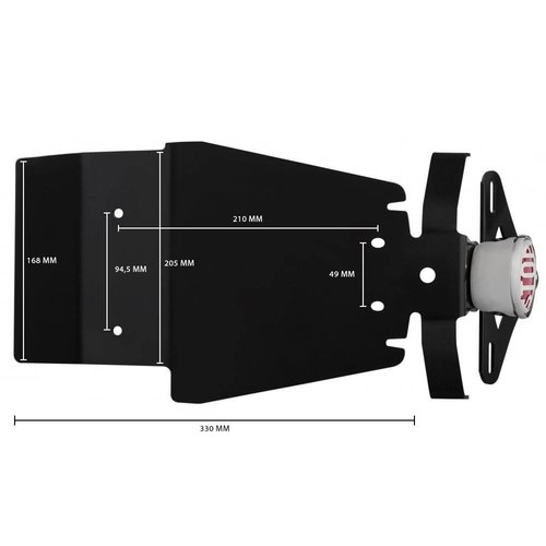 Motone [Triumph] Miller STOP Heckleuchte Poliert - Heckaufroller - Loom - KIT