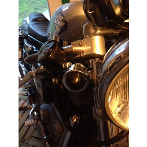 Set of Old School Chrome & Smoke N' Bullet Turn Signals