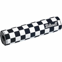 Biltwell Motocross MX Crash Pad Bar Checkers / Script Black