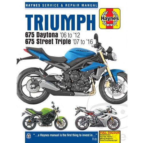 Haynes Werkplaatshandboek TRIUMPH 675 Daytona 06-12 675 Street Triple 07-16