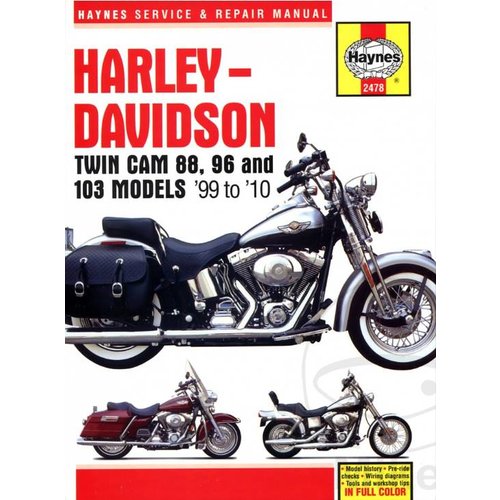 Haynes Repair Manual HARLEY DAVIDSON Twin Cam 88, 96-103 Models 99-10