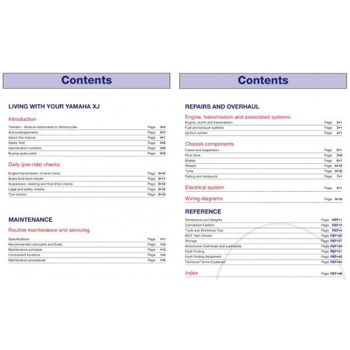 Haynes Repair Manual YAMAHA XJ600S Diversion Seca 92-03 XJ600N 95-03