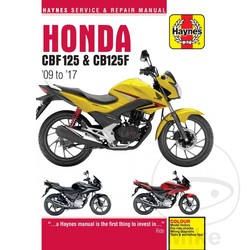 Manuel de réparation HONDA CBF125 (09-14)