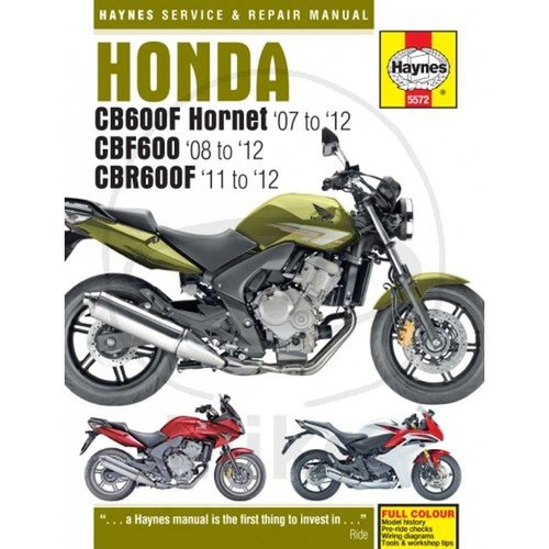 Haynes Werkplaatshandboek HONDA CB600 HORNET CBR600F (07-1