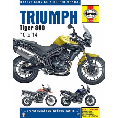 Haynes Manuel de réparation TRIUMPH TIGER 800 (2010 - 2014)