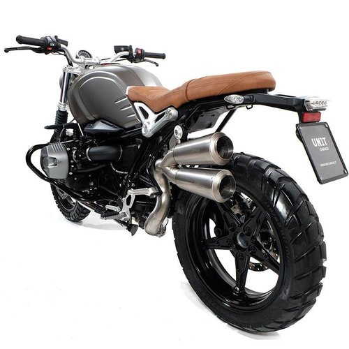 UNIT Garage DUBBEL HOGE UITLAAT NINET SCRAMBLER TITANIUM