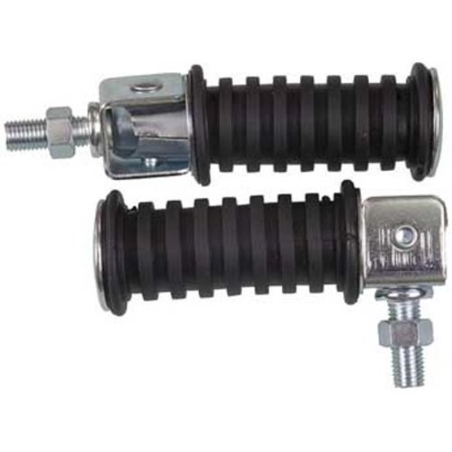 Emgo Set de Estribos Plegables M10 - Par, Montaje Universal para Motos Honda y Suzuki