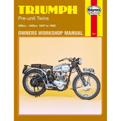 Haynes Repair Manual TRIUMPH PRE-UNIT TWINS 1947 - 1962