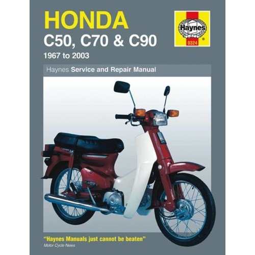 Haynes Werkplaatshandboek HONDA C50 C70 C90 1967-ONWARDS