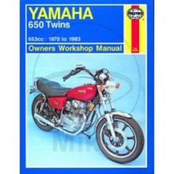 Werkplaatshandboek YAMAHA 650 TWINS 1970 - 1983