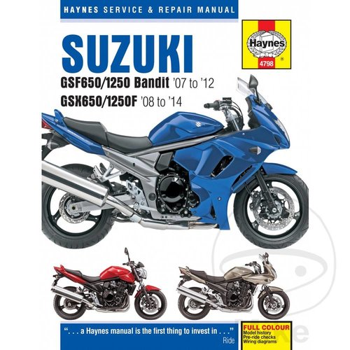 Haynes Werkplaatshandboek SUZUKI GSF650/1250 BANDITS (07-14