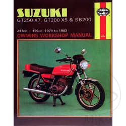 Manuel de réparation SUZUKI GT250X7, GT200X5 & SB200 TWINS 1978 - 1983