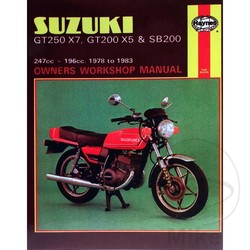 Werkplaatshandboek SUZUKI GT250X7, GT200X5 & SB200 TWINS 1978 - 1983