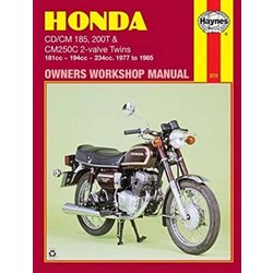 Manuel de réparation HONDA CD/CM185 200T & CM250C 2-VALVE TWINS 1977-1985