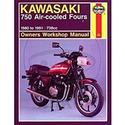 Werkplaatshandboek KAWASAKI 750 FOURS 1980-1991