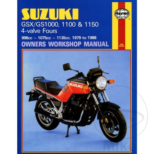 Haynes Repair Manual SUZUKI GS/GSX1000, 1100 & 1150 4-VALVE FOURS 1979-1988