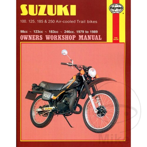 Haynes Manual de reparación SUZUKI 100, 125, 185 y 250 BICICLETAS DE TRAIL REFRIGERADAS POR AIRE 19