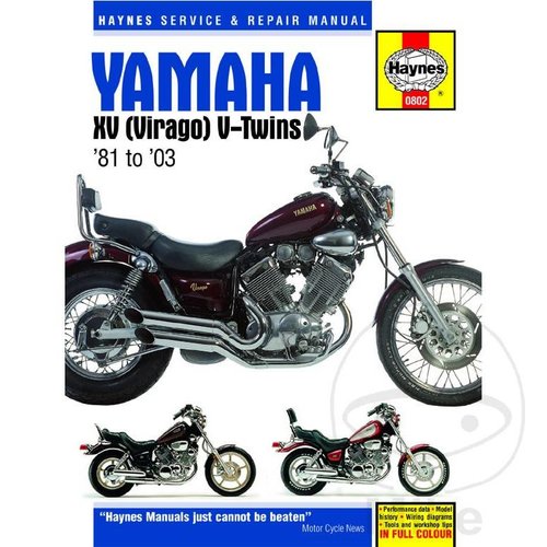 Haynes Repair Manual YAMAHA XV (VIRAGO)V-TWINS(81-03)