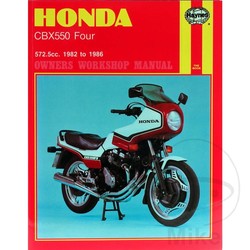 Werkplaatshandboek HONDA CBX550 FOUR 1982 - 1986