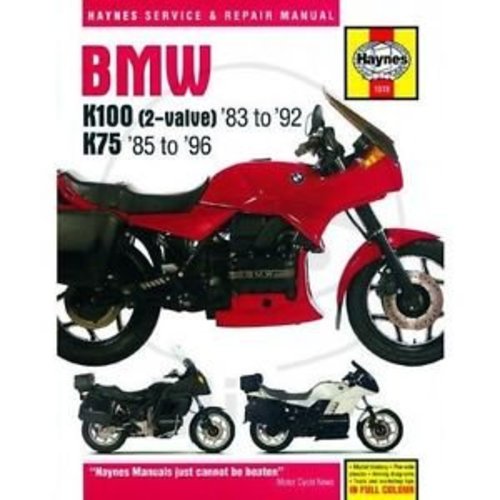 Haynes Manuel de réparation BMW K100 AND 75 2-VALVE MODELS 1983 - 1996