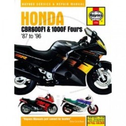 Repair Manual HONDA CBR600F1 AND 1000F FOURS 1987 - 1996