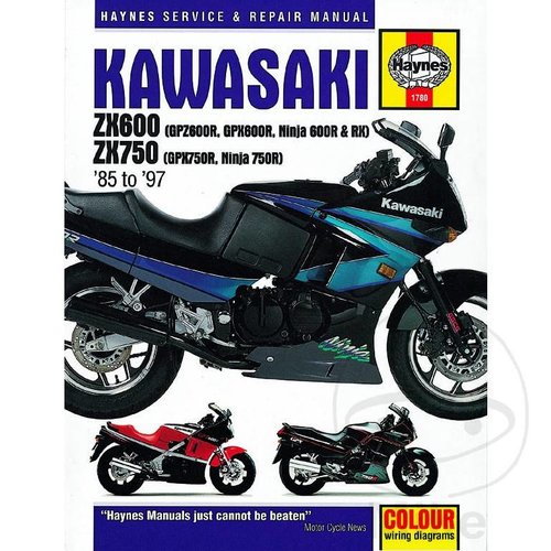 Haynes Werkplaatshandboek KAWASAKI ZX600 (GPZ600R, GPX600R, NINJA 600R & R