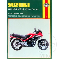 Werkplaatshandboek SUZUKI GS/GSX550 4-VALVE FOURS 1983 - 1988