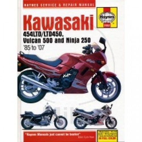 Haynes Repair Manual KAWASAKI 454 LTD LTD 450 VULCUN 500 & NINJA 250