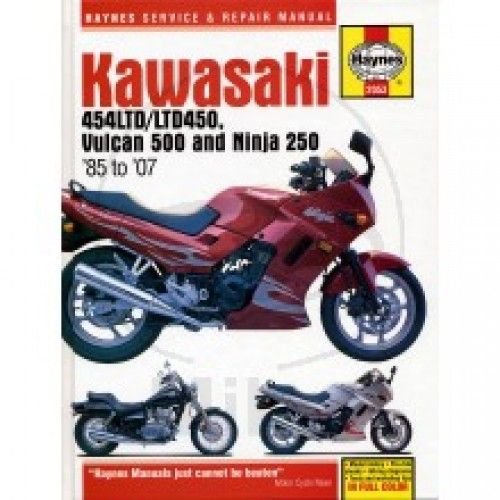 Haynes Werkplaatshandboek KAWASAKI 454 LTD LTD 450 VULCUN 500 & NINJA 250