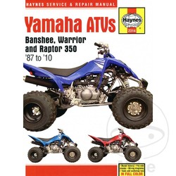 Repair Manual YAMAHA BANSHEE WARRIOR & RAPTOR ATVS 1987 - 10