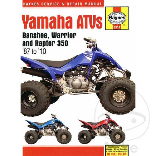 Haynes Werkplaatshandboek YAMAHA BANSHEE WARRIOR & RAPTOR ATVS 1987 - 20