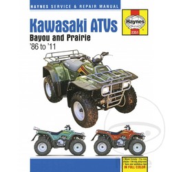Repair Manual KAWASAKI ATV BAYOU PRAIRIE 1986-2011