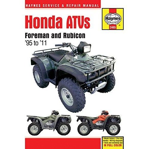 Haynes Manuel de réparation HONDA ATVS FOREMAN AND RUBICON 1995 - 2011