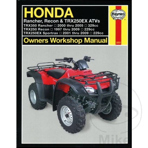 Haynes Repair Manual HONDA RANCHER, RECON & TRX250EX ATVS 1997 - 200