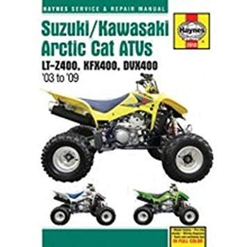 Haynes Manuel de réparation SUZUKI/KAWASAKI ARCTIC CAT ATVS 2003 - 2009