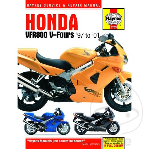 Haynes Werkplaatshandboek HONDA VFR800 V-FOURS 1997 - 2001